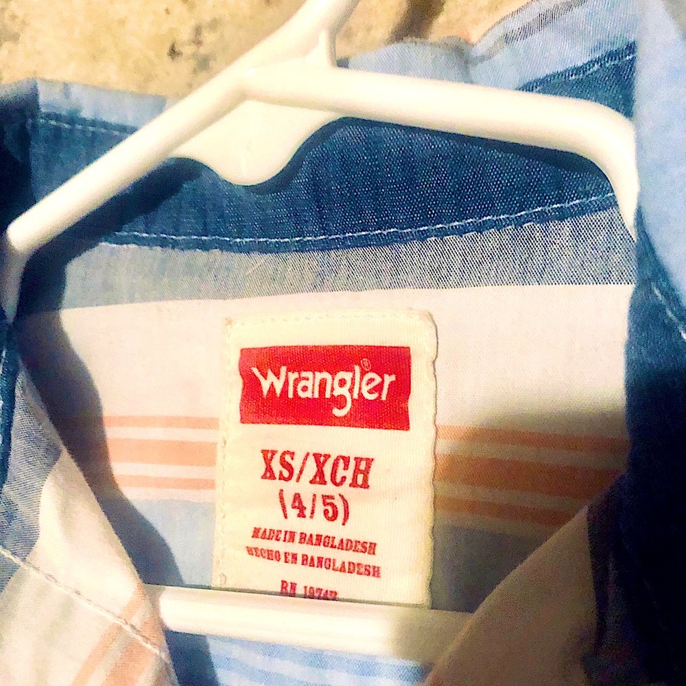 Wrangler boys button up